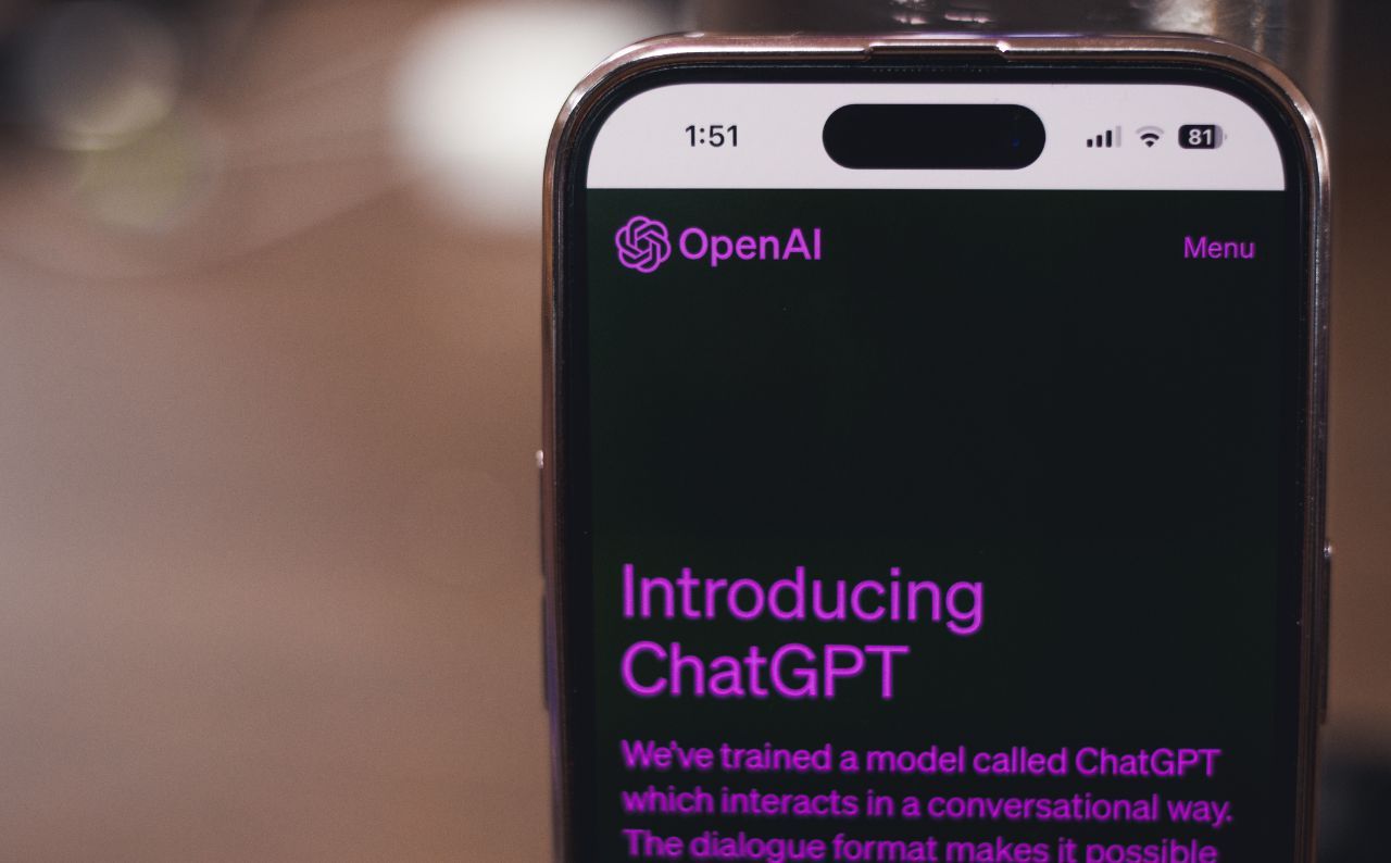 Image of ChatGPT on smartphone screen