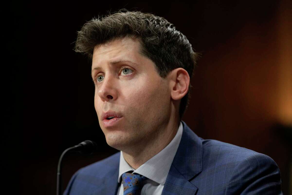 OpenAI CEO Sam Altman speaks before a Senate Judiciary Subcommittee on Privacy, Technology and the Law hearing on artificial intelligence, Tuesday, May 16, 2023, on Capitol Hill in Washington.