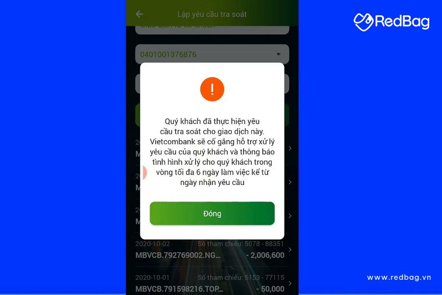thu hồi lệnh chuyển tiền vietcombank